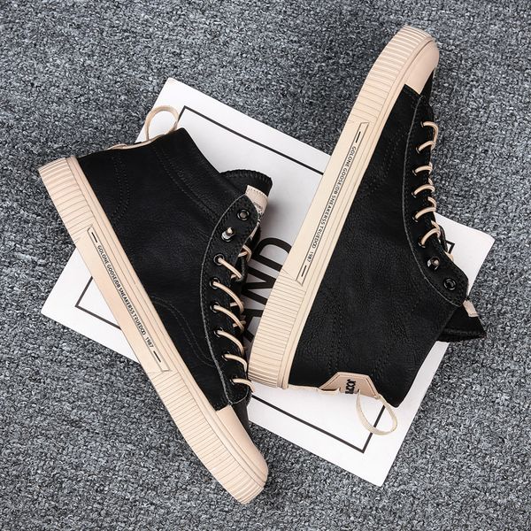 

2019 explosion models in the shoes, casual shoes, outdoor sports fashion men's men's comfortable soft shoes, Black