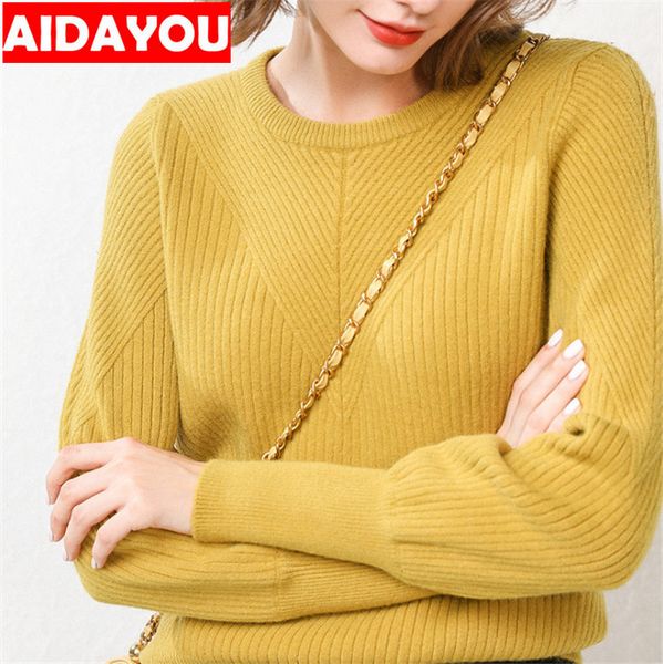 

womens winter sweater thick pullover o neck cashmere long sleeve woolly ouc608, White;black