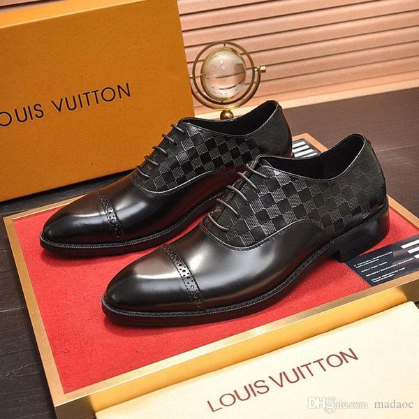 

20ss leather casual shoes brands slip on mens stone grain genuine leather flat fashion ribbon male breathable moccasin driving business casu, Black