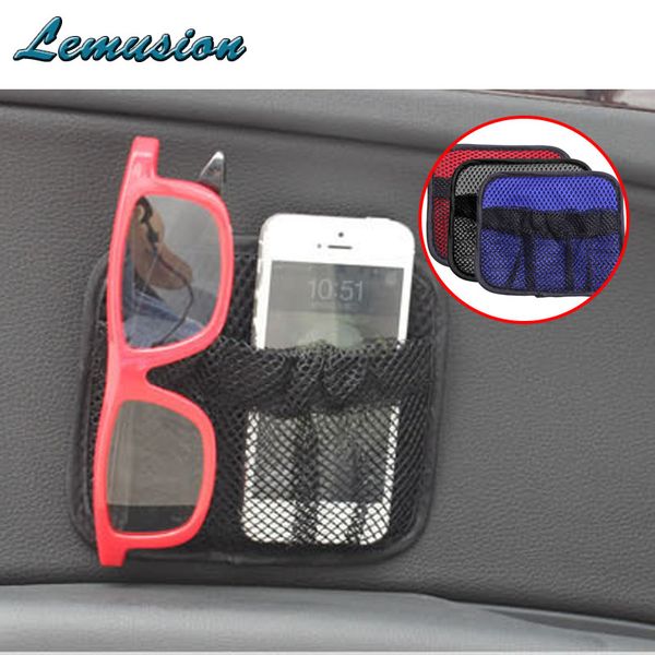 

car-styling 1pc car storage bag paste type mesh bag for chevrolet cruze lacetti c4 c5 c3 suzuki grand vitara accessories