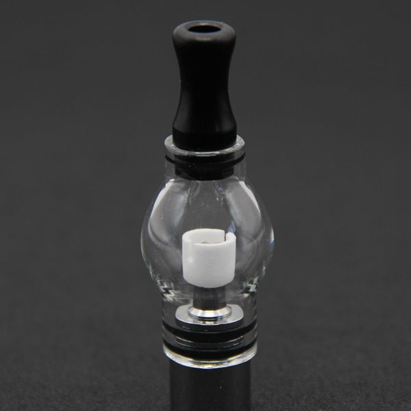 

Newest Transparent Pyrex Glass Tank Atomizer Wax Dry Herb Vaporizer Quartz Double Coils Clearomizer For EVOD EGO Battery Vape Pen Hot Cake