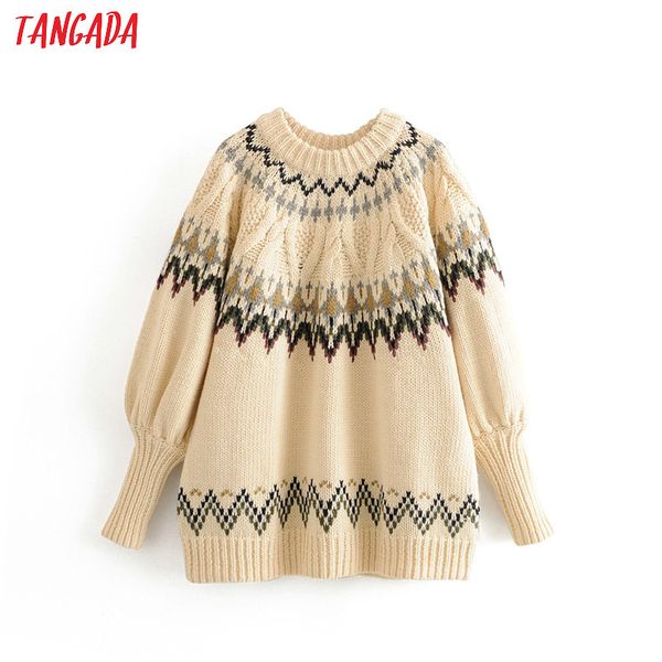 

tangada korea chic women vintage thick twist sweater vintage ladies oversized knitted jumper 3h233, White;black