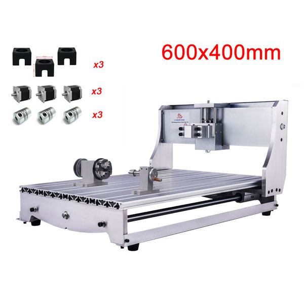 

diy cnc 6040 frame 3axis 4axis tool kit for cnc 6040 engraver router with 3pcs nema23 stepper motors and 57mm motor base