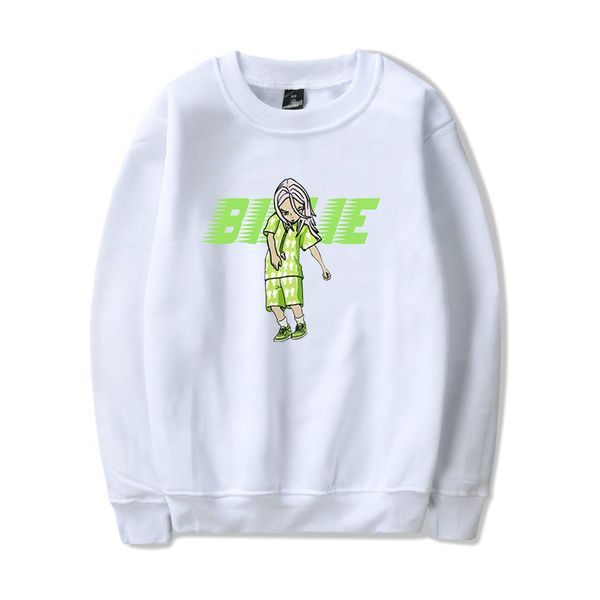 

billie eilish hoodie мода популярных толстовка streetwear личность письмо толстовка мужчины женщина повседневной пуловеры пара толстовка, Black
