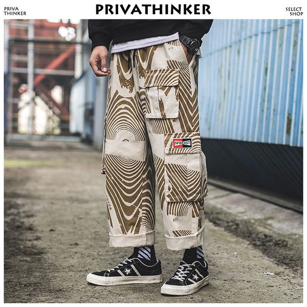 

camo cargo pants men clothing 2018 mens streetwear straight pants male hip hop overalls joggers adjustment, Black