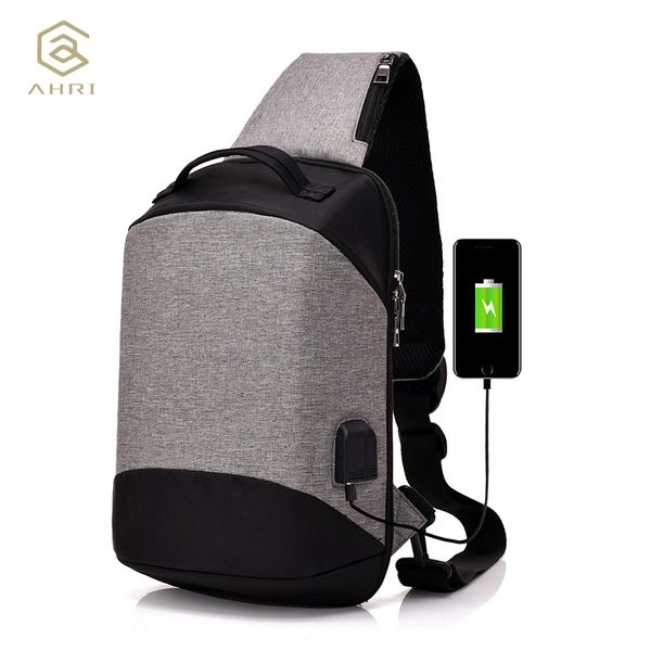 

ahri high capacity chest bag for men&female canvas sling bag casual crossbody for short trip men anti theft chest