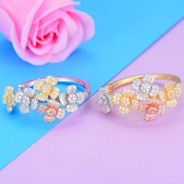 

missvikki hoop earrings paved with austrian cubic zirconia for wedding party jewelry flowers fashion women bridal jewelry, Golden