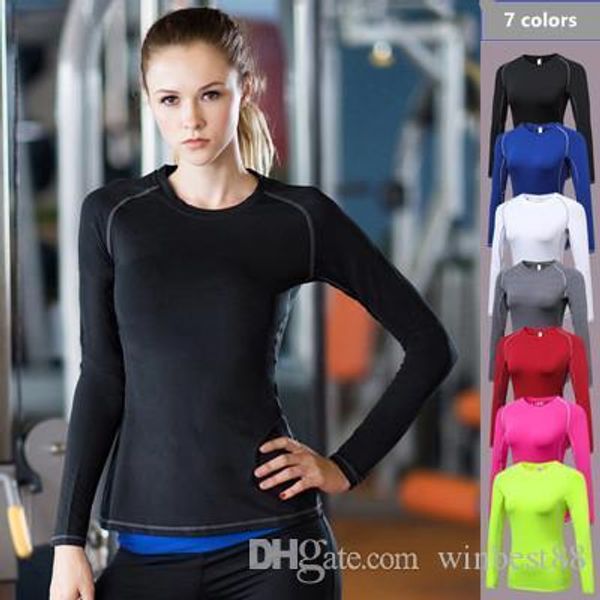

women quick dry long sleeves shirts fitness exercise training athletic vest running workout sports yoga tank gym tank, White