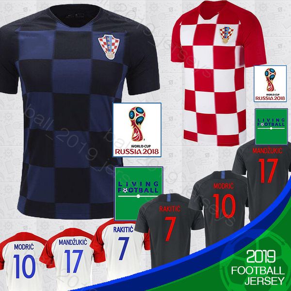 

2018 World cup Designed for home Soccer Jersey MODRIC PERISIC MANDZUKIC SRNA KOVACIC Red KALINIC Hrvatska menFootball Shirt jerseys