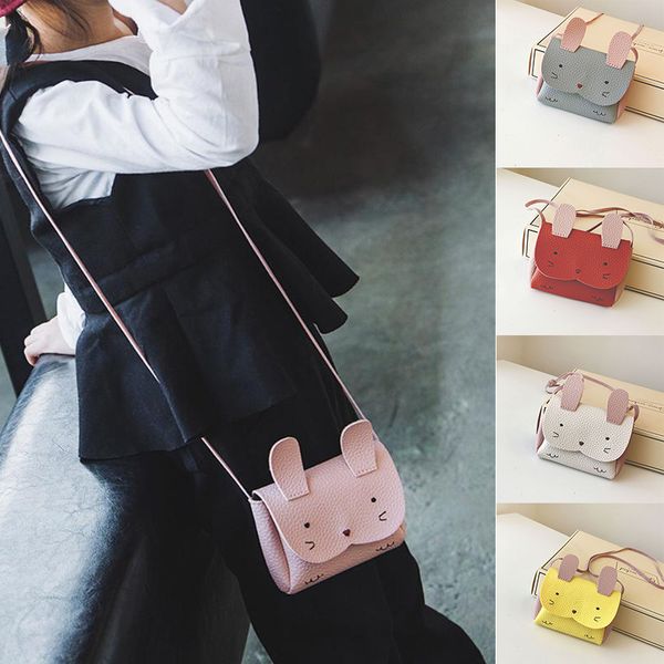 

ребенок kid девушка малый mini crossbody messenger плеча мешок монет кошелек, White
