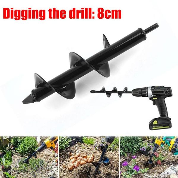 

high speed steel ground drill mining tool gardening portable planting auger spiral twist drill electrical accessories durable