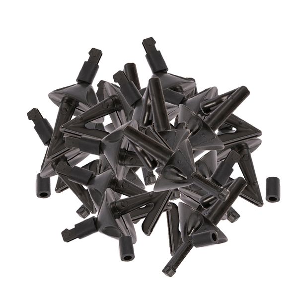 

20pcs fishing impact shield hook bait holder clip with heat shrink rig tubes