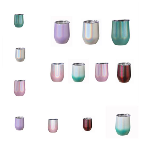 

new 12oz with lid water bottles stainless steel tumbler stemless wine glass metal edge wide mouth coffee cup t2i5287