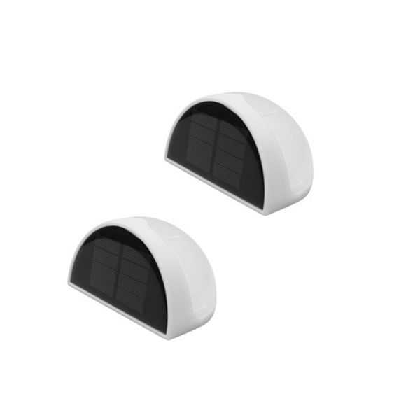 

solar wall lamp solar lights powered light outdoor 6 led garden security shed wall step lamp white garden light