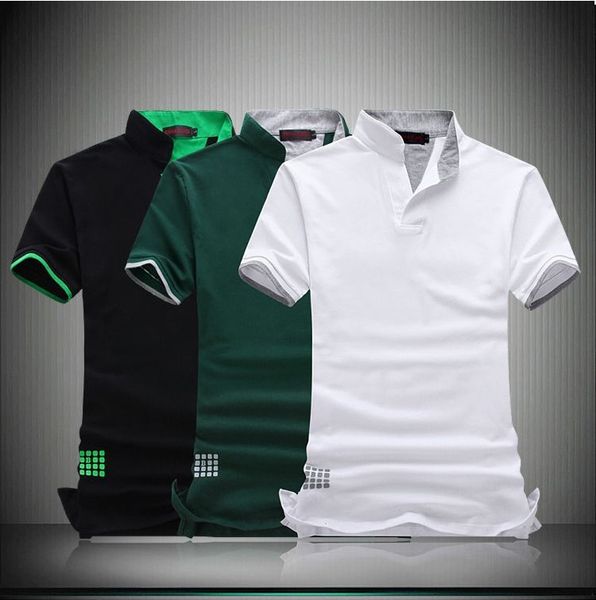 

New 2014 Fashion Short Sleeve Polo Shirt Men Polo Cotton Camisa Polo Masculina Man Plus Size 7xl 6xl 5xl 4xl Xxxl Xxl -M 3 Colors