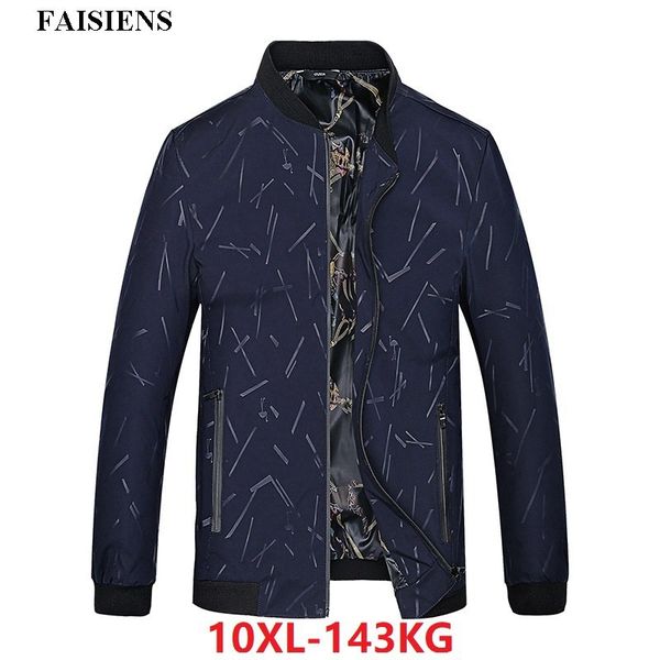 

faisiens geometry print men jackets 6xl 8xl 10xl large size big 7xl 9xl for men navy blue black autumn casual baseball jackets, Black;brown