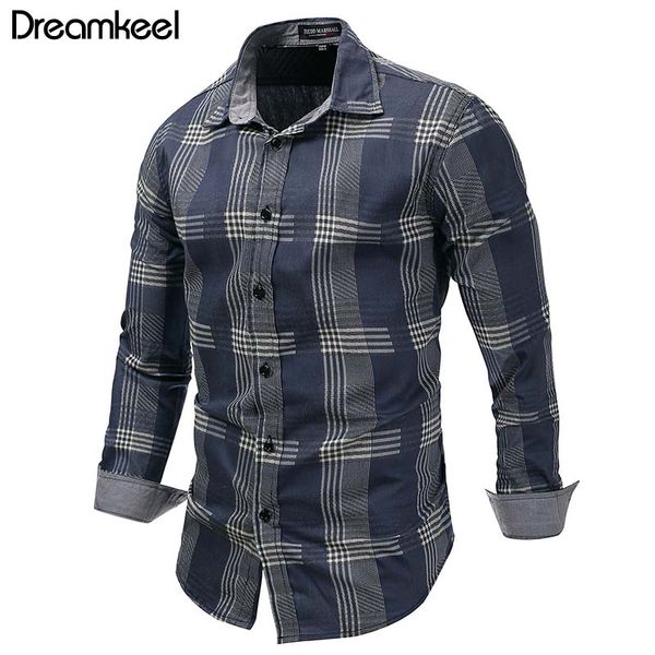 

men's denim long sleeve casual shirt brand clothing new 2019 male slim fit shirts denim workwear breathable men jeans shirt y, White;black