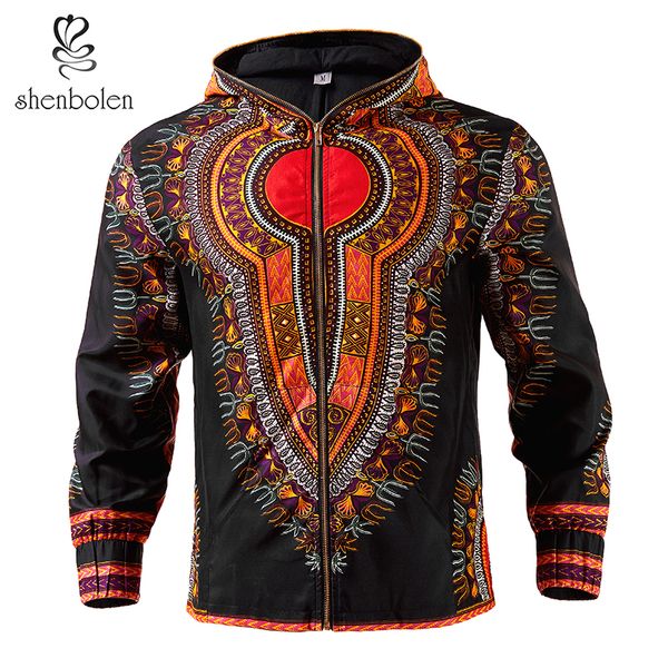 

shenbolen африканский мужская куртка dashiki мужской одежды балахон воск ткани blazer пальто высокое качество плюс размер, Red