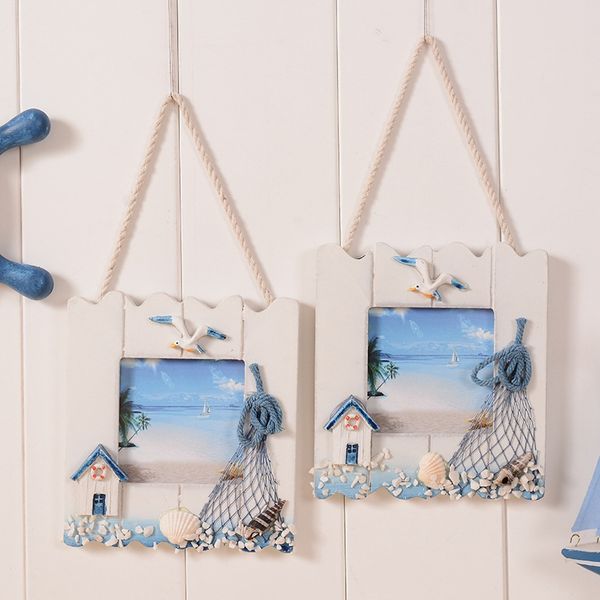 

2-pack mediterranean style hanging p frame wall frame flower plant specimen display stand for 5 inch ps-white