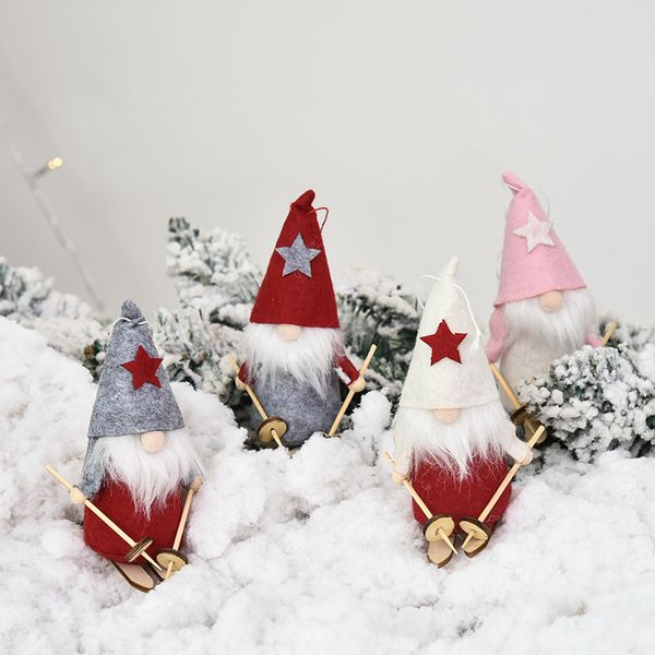

2020 christmas doll decoration accessories cute santa claus doll christmas tree pendant creative home decoration doll pendant