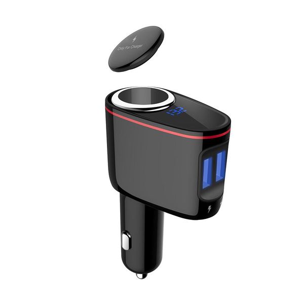 

qc3.0 fast charging dual usb port car charger cigarette lighter socket adapter