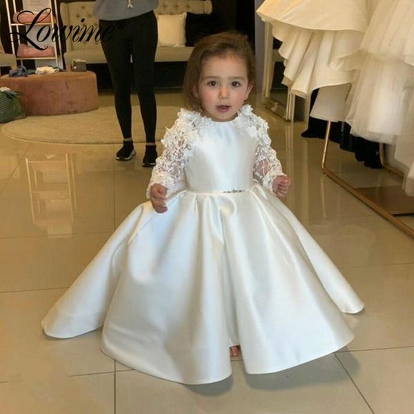 

princess flower girl dresses 2020 first communion dresses for girls customized ivory ball gown flower girl for weddings, Red;yellow