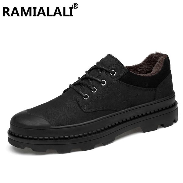 

big size 37-47 fashion ankle boots winter/autumn men's motorcycle boots men snow oxfords men shoes, Black