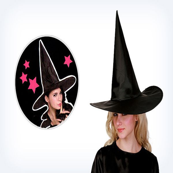 

oxford spire magic hat halloween cosplay props magic hat witch wizard womens men party costume cap black