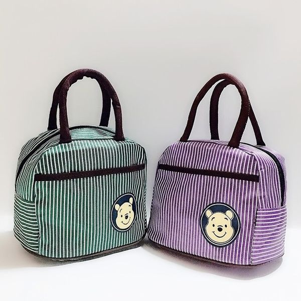 

функциональный шаблон cooler lunch box портативный изолированный оксфорд обед сумка термические сумки для пикника для женщин малышей, Blue;pink