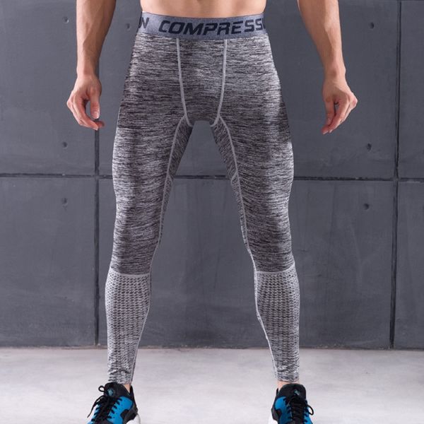 

compression pants men quick dry training tights gym pants running pant men joggers fitness trousers yoga leggings sport jogging, Black;blue