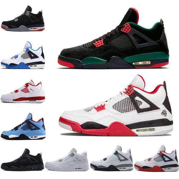 

4 4s men basketball shoes black pizzeria bred cactus jack cavs oreo royalty toro-bravo mens outdoor sport sneakers 7-13 sale