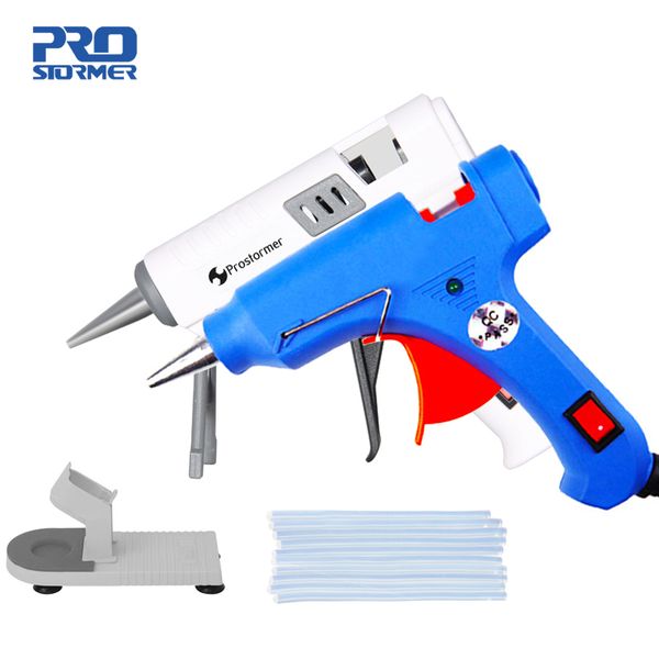 

prostormer high temp heater melt a glue gun 20w 40w repair tool heat gun mini eu use 7mm glue sticks optional base