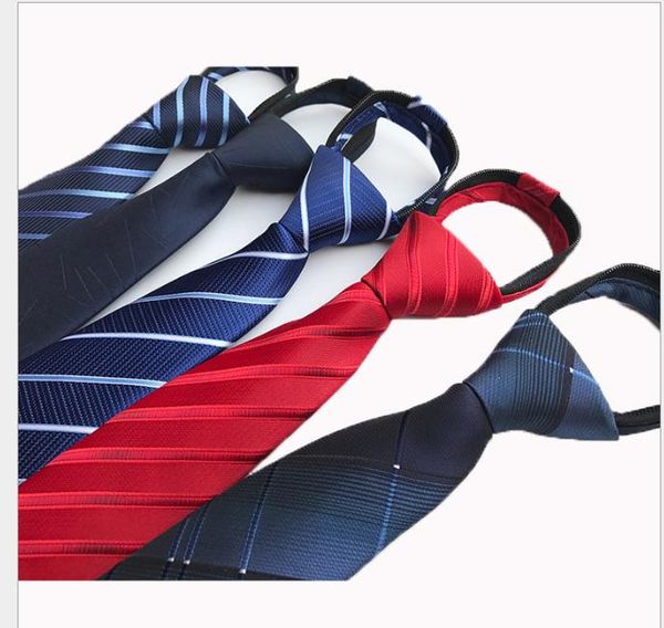 

zipper tie jacquard fabrics leisure stripes wedding red zipper tie, Blue;purple