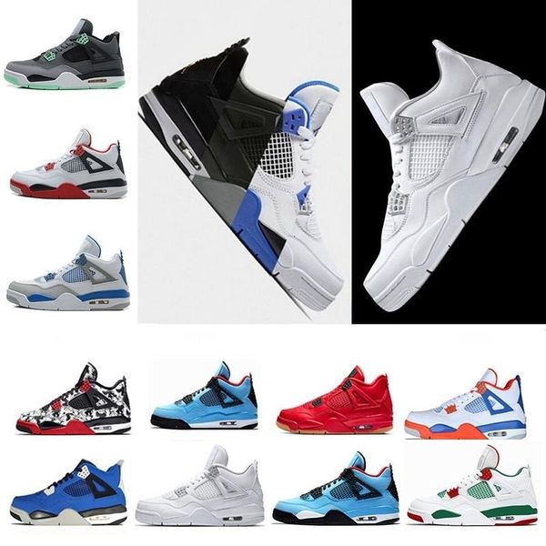 

4 new s men women basketball air pure money royalty white cement blue fire red black bred pale citron j retro sneakers outdoor shoes