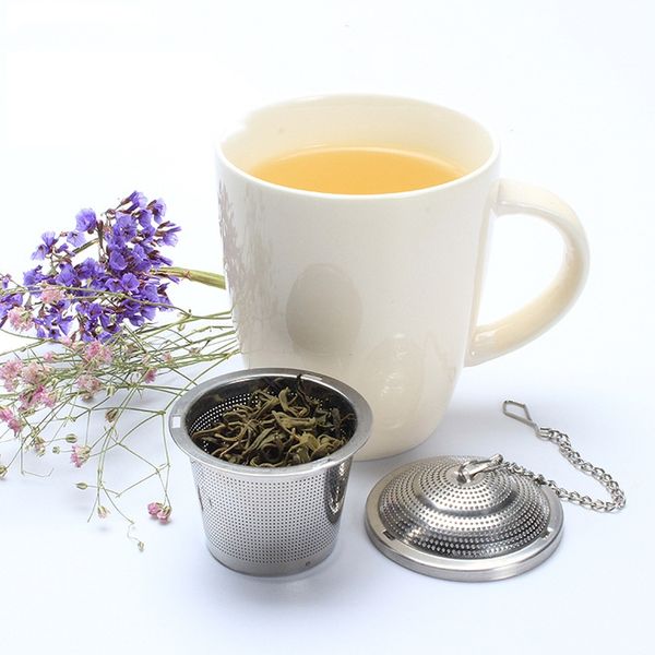 

tea infuser sets stainless steel leaf flower filter ss304 strainer reusable cone type with holes home kitchen accessories
