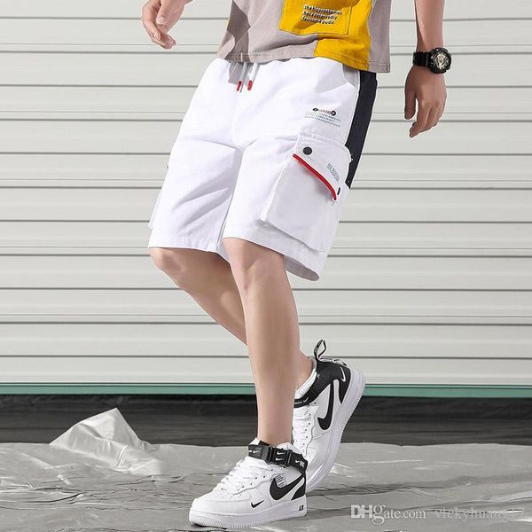 

2019 summer style casual shorts men streetwear mens shorts men camo cargo abz379, White;black