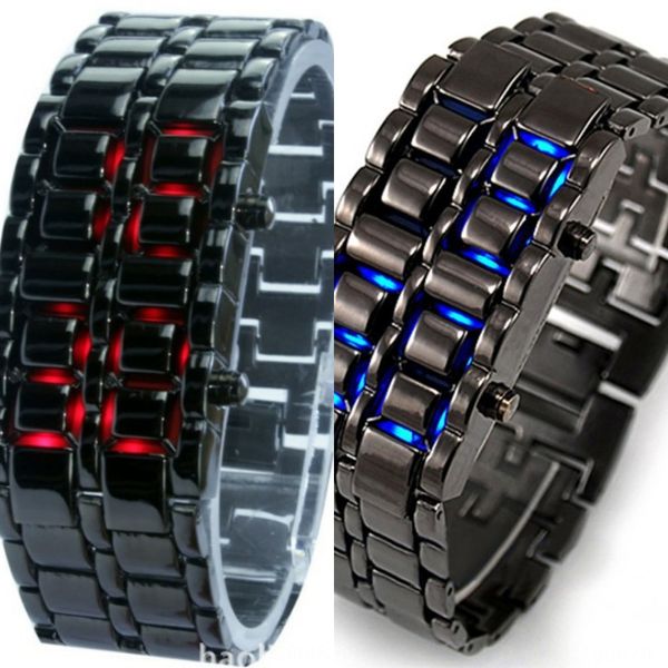 

tiktok black technology male student chain led lava couple tiktok black technology male student chain led lava watch couple watch, Blue