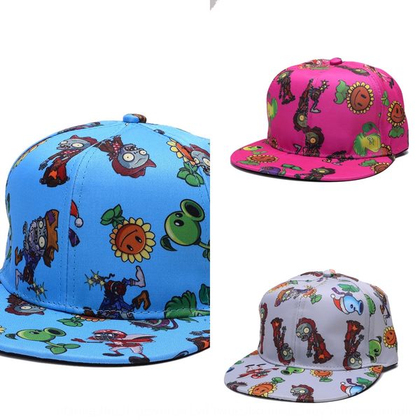 

children's plants vs zombies hat parent-child hat male and female babies flat edge hip-hop baseball cap sunshade baseball cap, Yellow