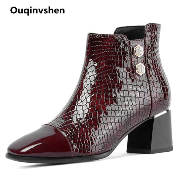 

rivet shoes woman winter shoes sewing square toe concise black boots women short plush fashion women boots winter casual sexy