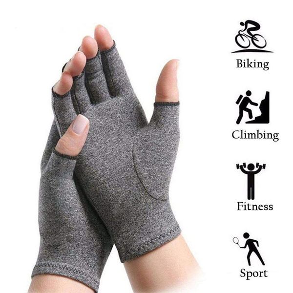 

anti arthritis health compression therapy gloves arthritis sports protection pain relief hand wrist support brace outdoor gloves, Black