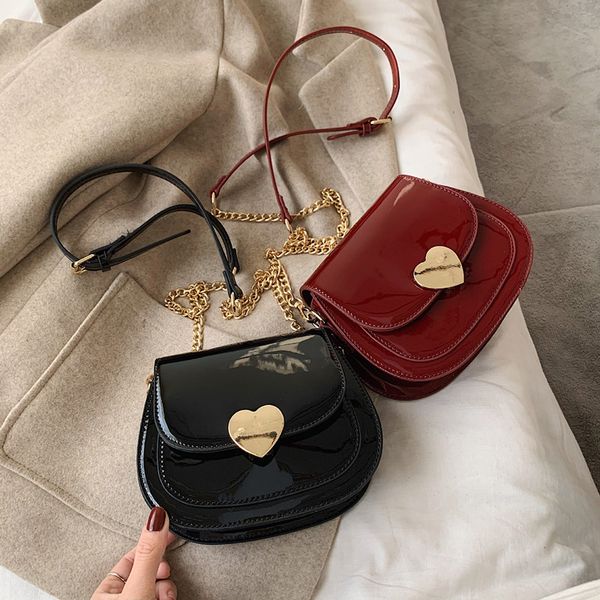 

bags for women original design retro saddle bag fashion chain lock messenger bag