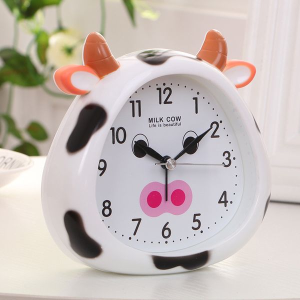 

qmjhvx cartoon alarm clock student night light clock bedside children wake up clocks baby room table decoration bell despertador