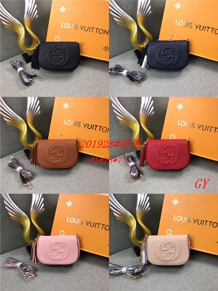 

2019 design handbag ladies brand totes clutch bag classic shoulder bags fashion leather hand bags 5000, Black;red