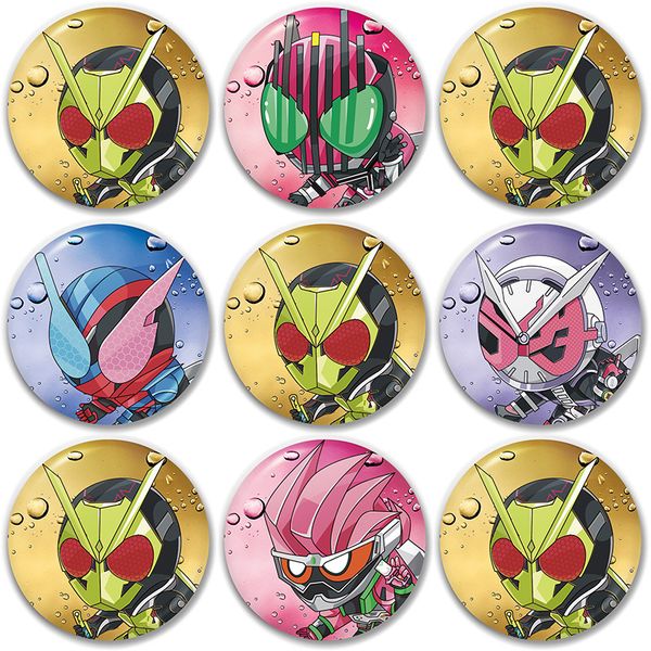 

round ladies japanese cartoon kamen rider women brooch charms fashion pendant badges enamel couples trendy party metal broszka, Gray