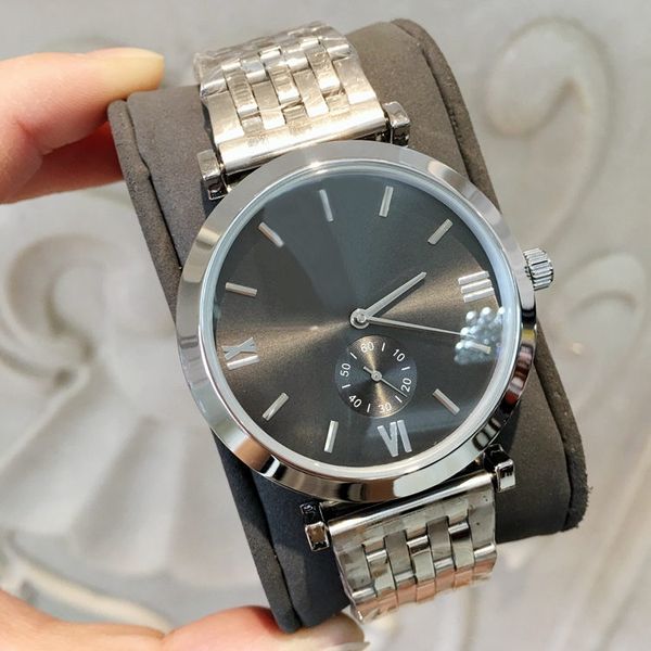 

all subdials work 2018 ar fashion man/women watch casual dress luxury design quartz watch montre clock relojes de marca wristwatch, Slivery;brown