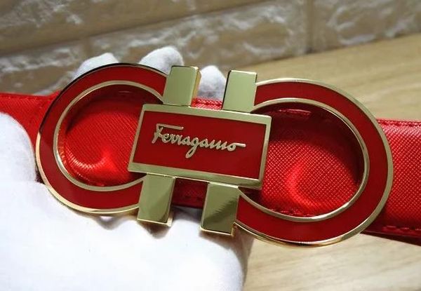 

2019 wwq ferragamo large buckle genuine leather belt with box de igner belt men women new men belt luxury belt hipping