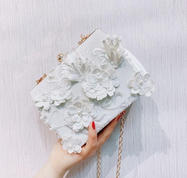 

floral pattern women evening bag party envelope clutch handbag glitter sequins sparkling banquet glitter bag for ladies girls wedding clutch