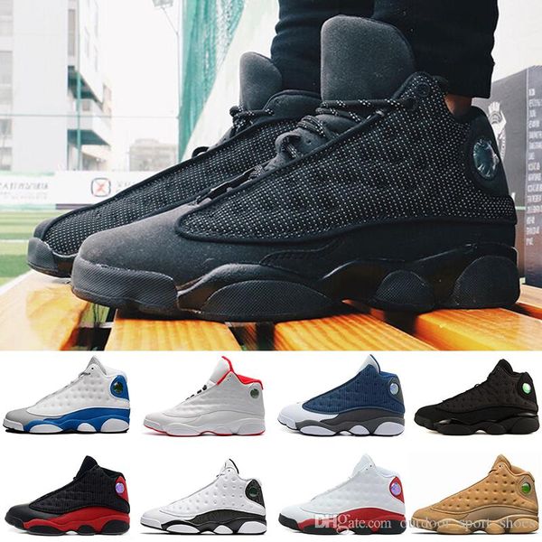 

13s 13 mens basketball shoes hyper royal love respect black white grey toe sneakers women sports trainers running shoes for men designer