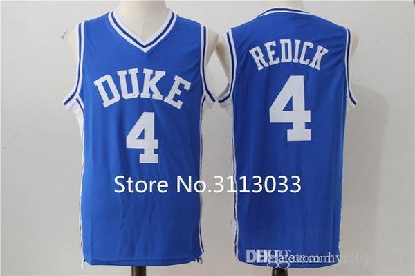 

jj redick #4 duke blue devils college basketball jersey stitched xs-xxl vest jerseys, Black;blue