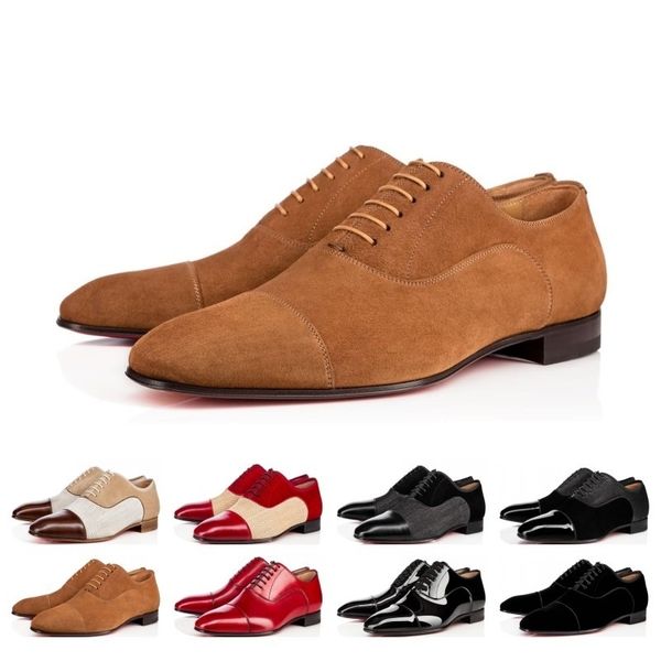 

new sale gentleman sneaker greggo orlato flats men women walking wedding party dress luxury designer red sole shoes